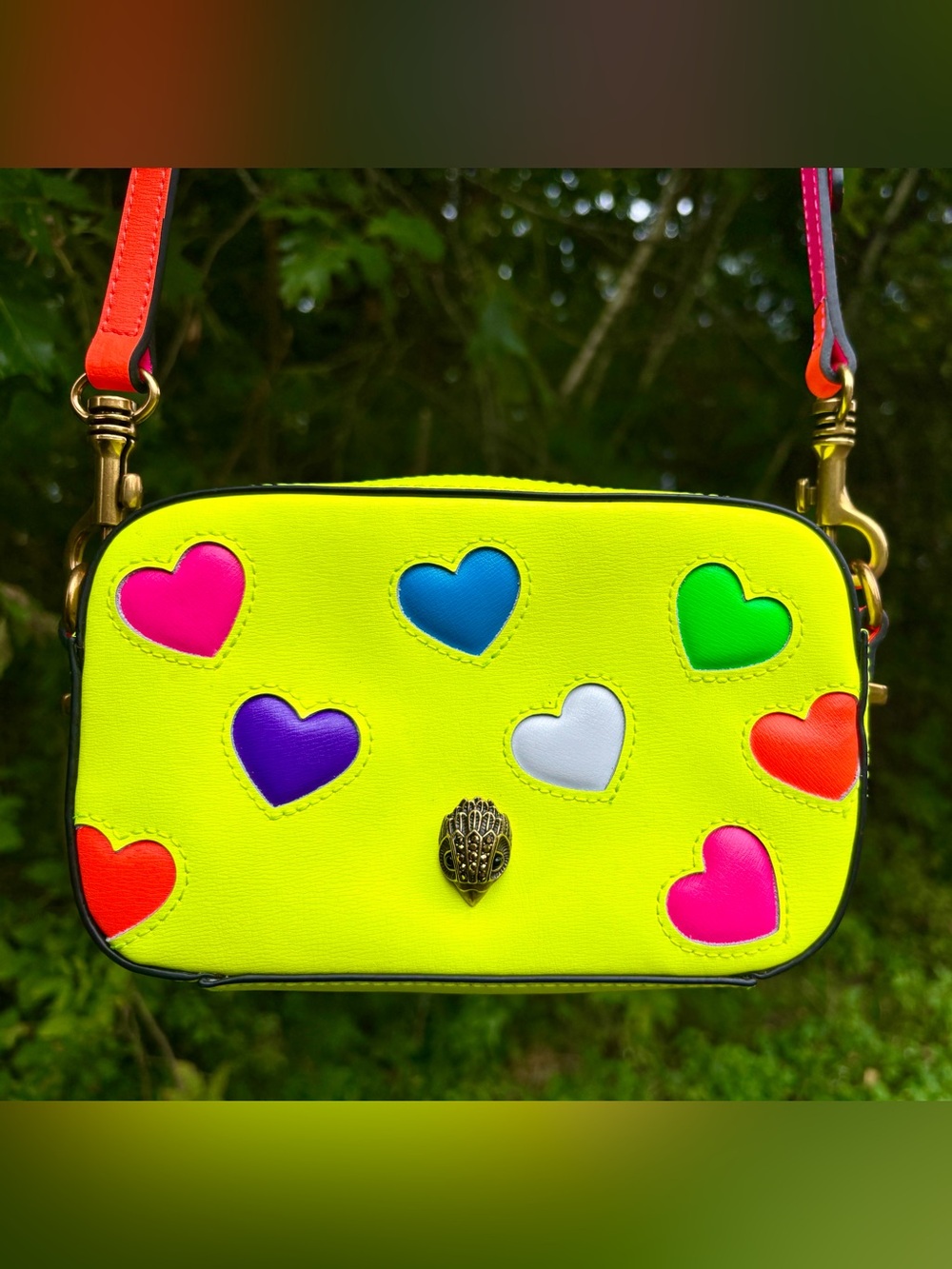 Kurt Geiger London Shoreditch Neon Heart Camera Bag